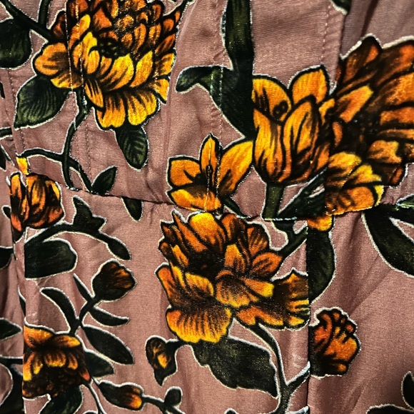 Lulu's Brown Orange Ruffled Gown - Picture 10 of 11